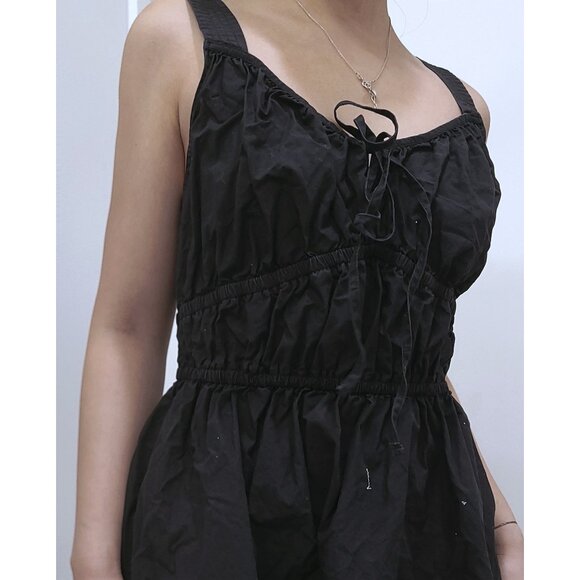 GAP Black Maxi Lace-up Sleeveless Dress - Picture 1 of 5